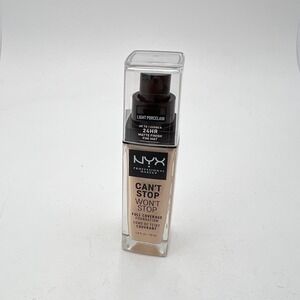 NYX PROFESSIONAL MAKEUP Can't Stop Won't Stop Foundation Light Porcelain Matte